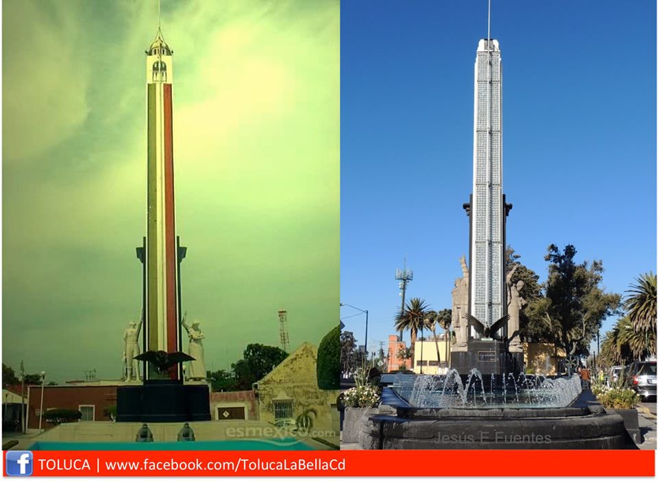 Monumento a la Bandera de México de Ciudad el Carmen y de Toluca