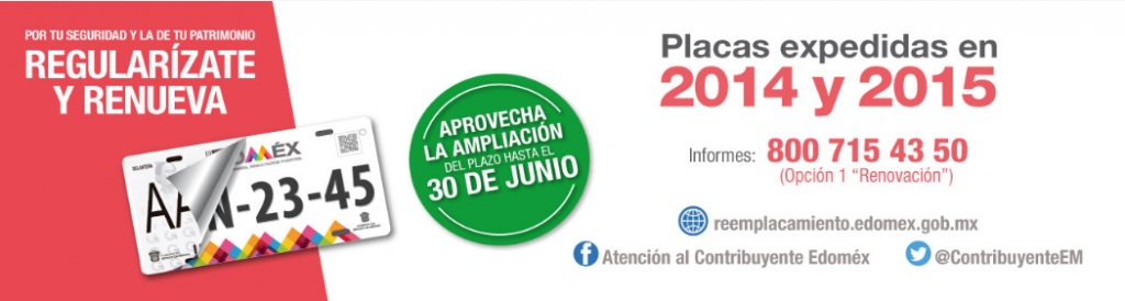 EdoMéx analiza extensión de programa de reemplacamiento 2020 que termina el 30 de junio