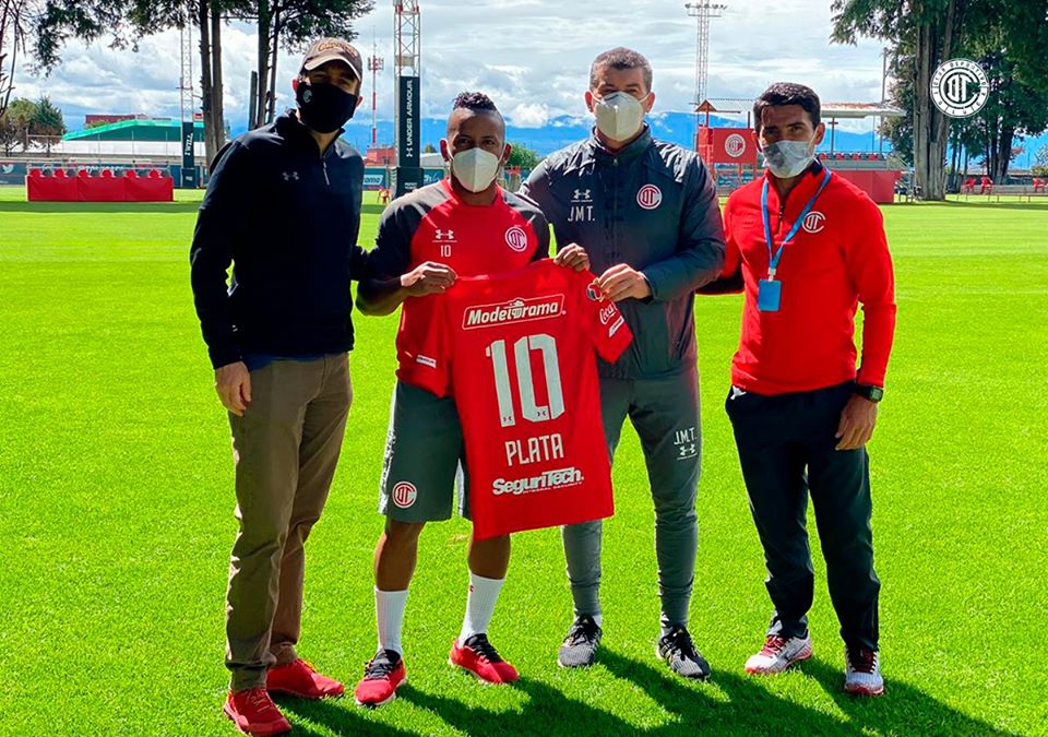 Así presentaron al ecuatoriano Joao Plata en el Toluca FC