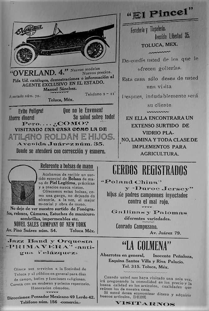 Así eran las primeras Revistas de Toluca de inicios de siglo