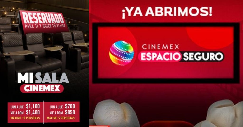 Cinemex Te Renta Una Sala Desde Pesos Para Ti Y Tus Amigos O Familia