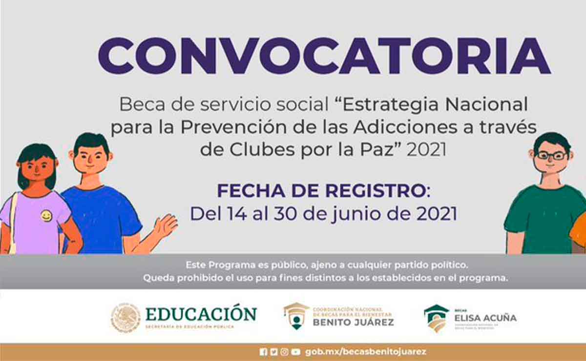 Beca Promotores de Clubes por la paz participa convocatoria 2021.