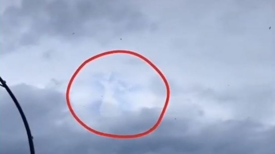 tiktoker captan supuesta figura endemoniada en el cielo y se vuelve viral