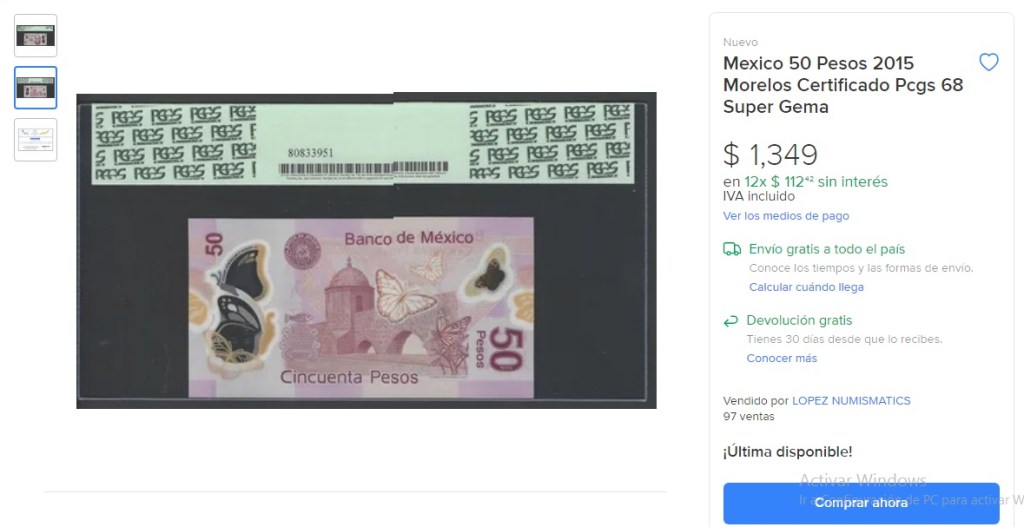 Conoce el billete de 50 pesos por el cual pagan más de mil pesos