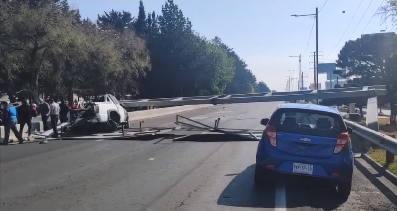 Accidente sobre Tollocan provoca cierre de