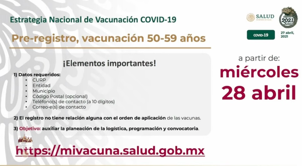 registro de vacunación de 50 a 59 años en mi vacuna 28 de abril