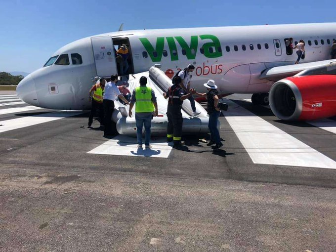 Avión sufre accidente