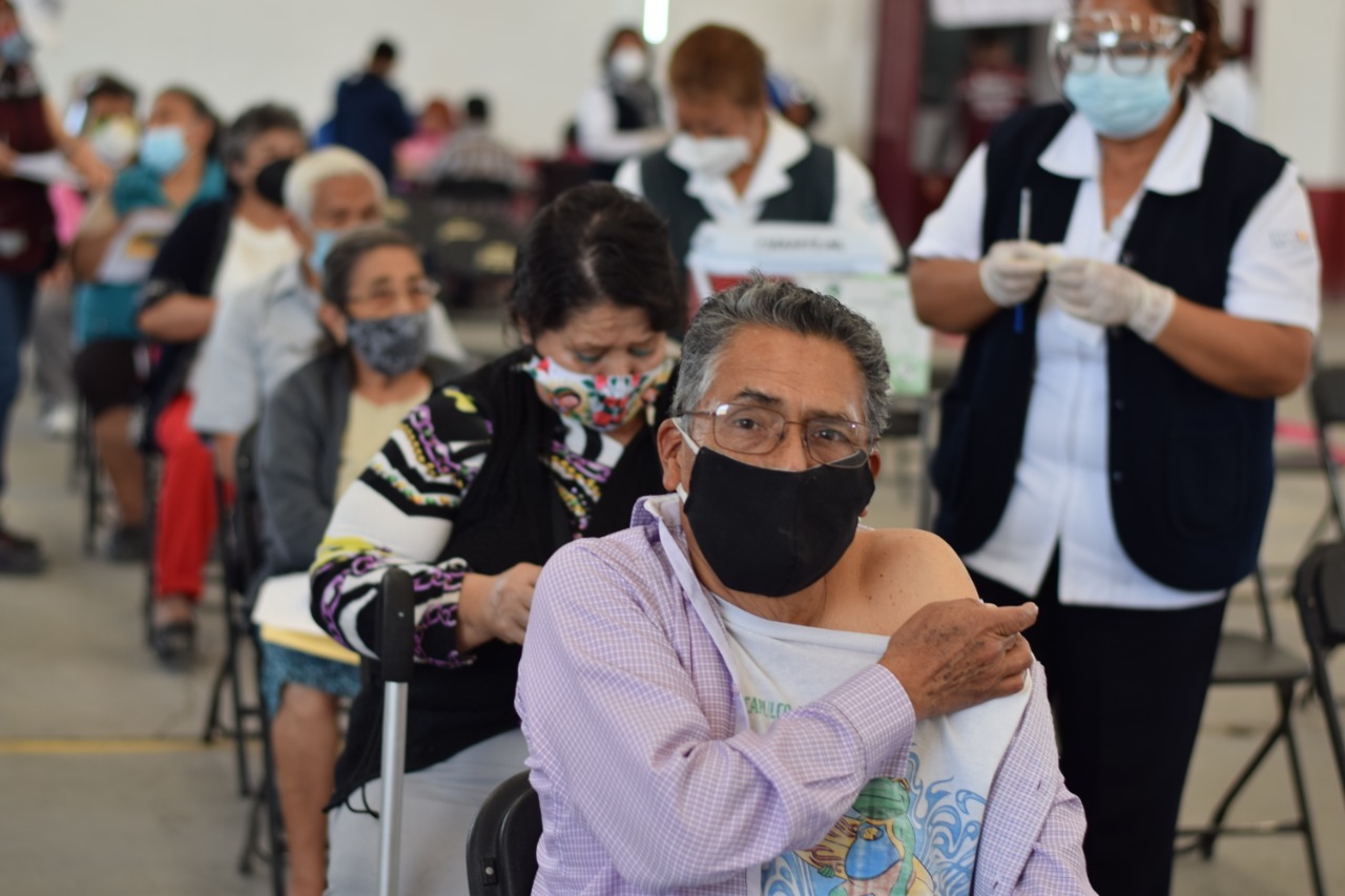 A diez días del inicio de la jornada de vacunación en Ecatepec, más de 143 mil adultos mayores han sido vacunados contra el COVID-19
