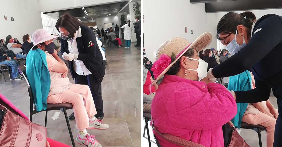 Centro de convenciones y exposiciones sede de vacunación en Toluca