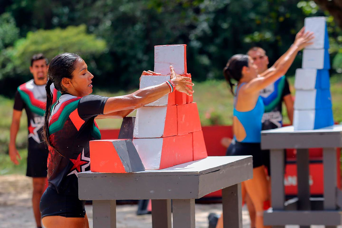 Zudikey Rodriguez en una competencia de Exatlón