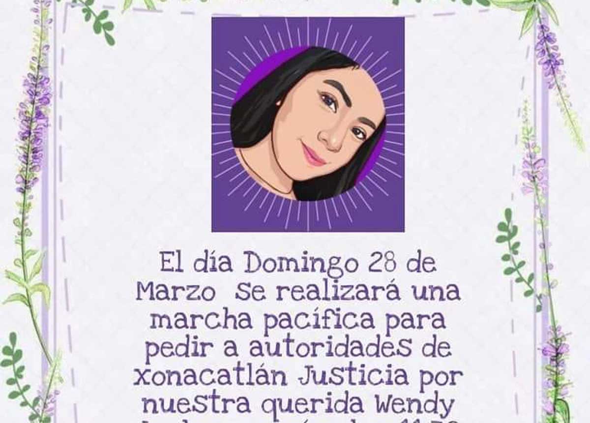 Xonacatlán piden justicia para Wendy.