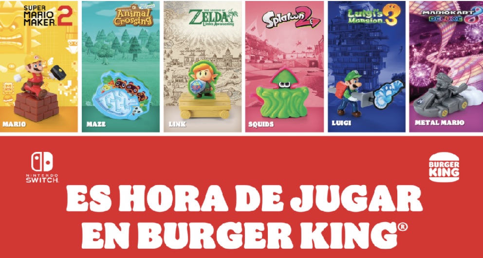 juguetes burger king y nintendo
