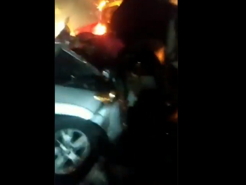 Camión sin frenos en Xochimilco