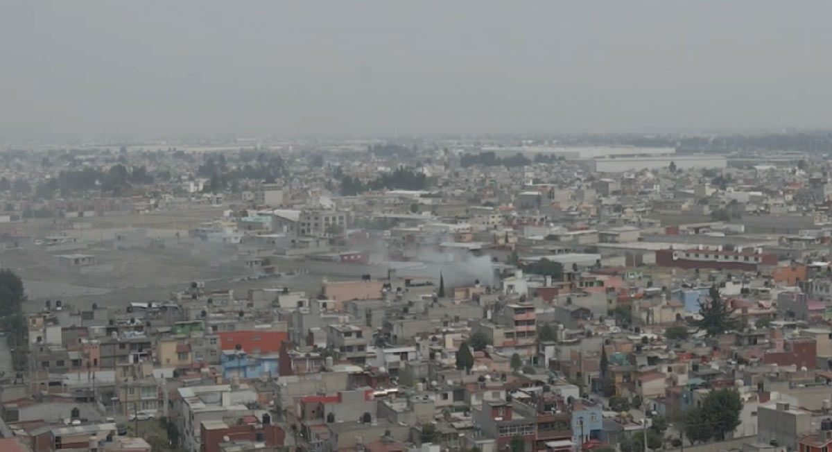 el día de hoy se registro por la tarde un Incendio en rincon de san lorenzo toluca clima en el Edomex
