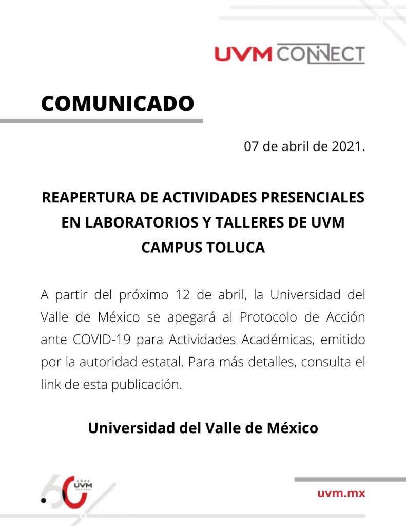 El comunicado que dieron las autoridades de la institución