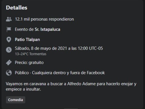 Alfredo Adame Redes Sociales