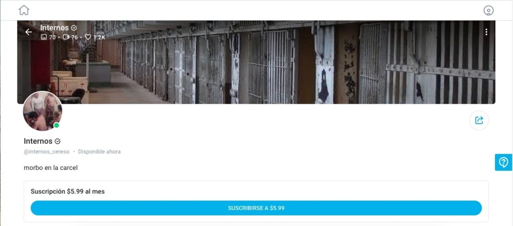 A través de Twitter que la publicación de la cuenta @internos_cereso se hizo viral en poco tiempo, debido al link de Only Fans que aparecía en la descripción.