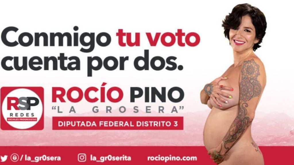 La candidata a diputada Rocío Pino señala que una mujer con chichis a su gusto es una mujer segura y empoderada.