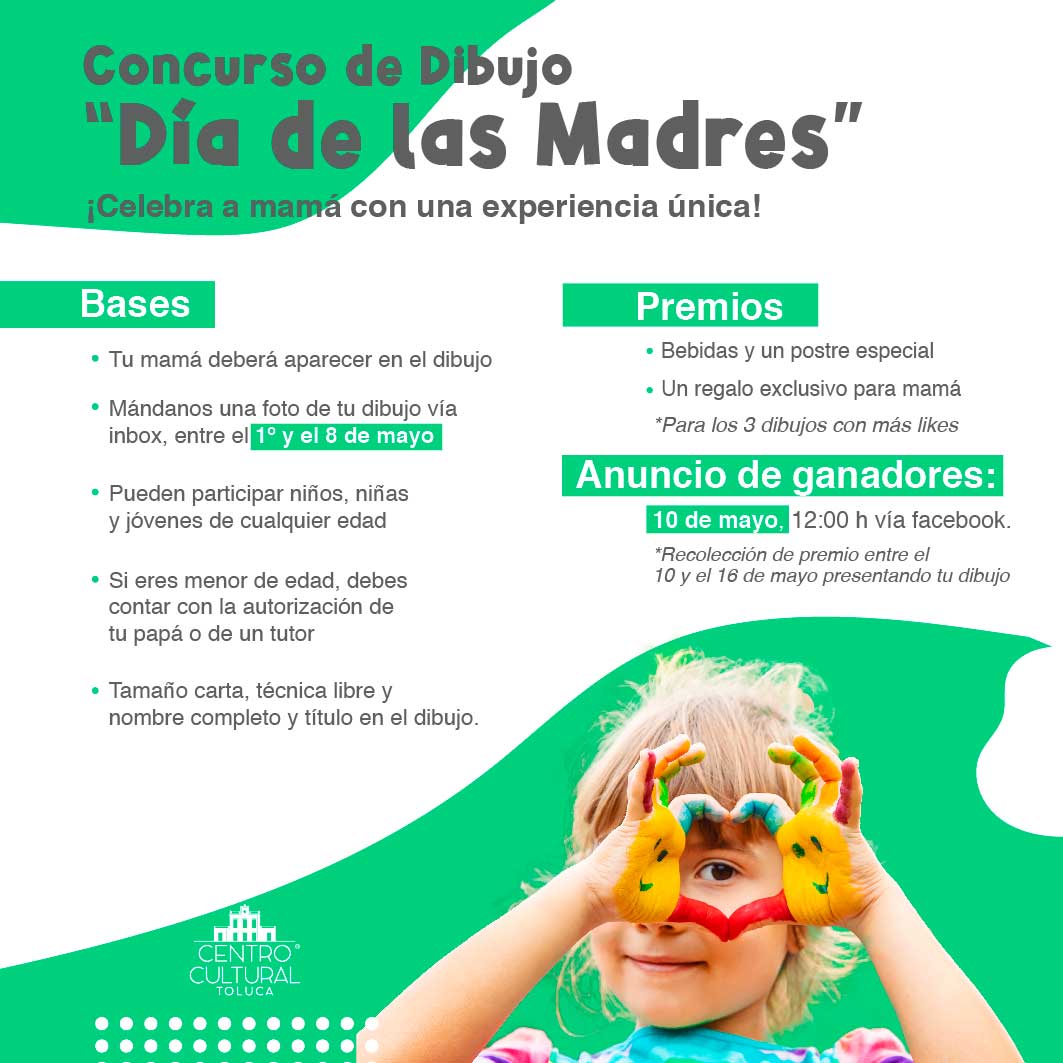 El Centro Cultural Toluca lanzó una convocatoria para un concurso de dibujo para festejar a mamá