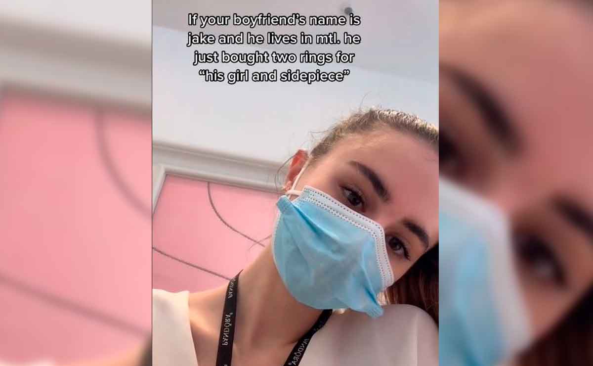Vendedora exhibe a hombre infiel.