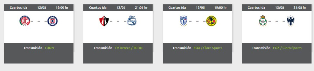 Horario de liguilla 2021