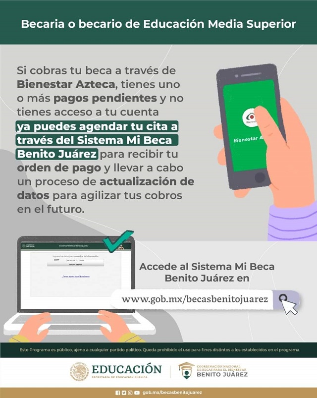 becas benito juárez educación media superior y su sistema de dudas y preguntas