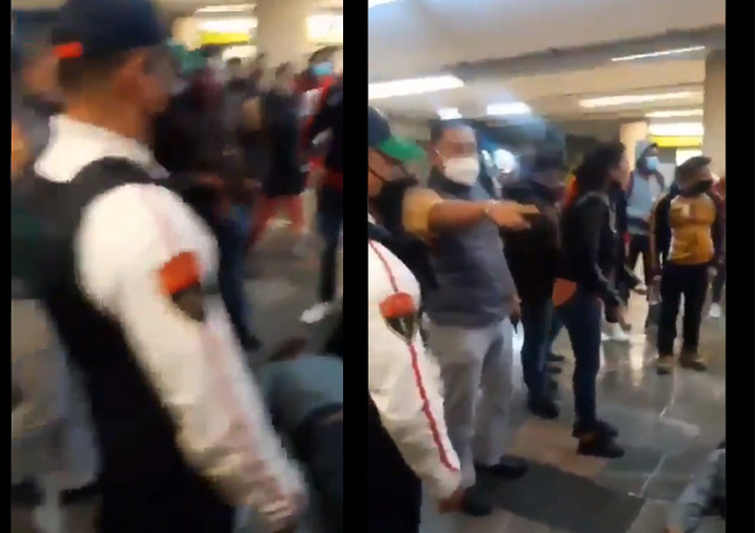 En la CDMX un policía golpea a un usuario y lo deja incosciente