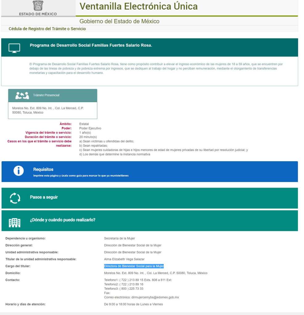 incongurencias de información en portales oficiales del edomex