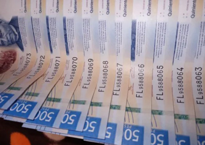 Billete de a 500