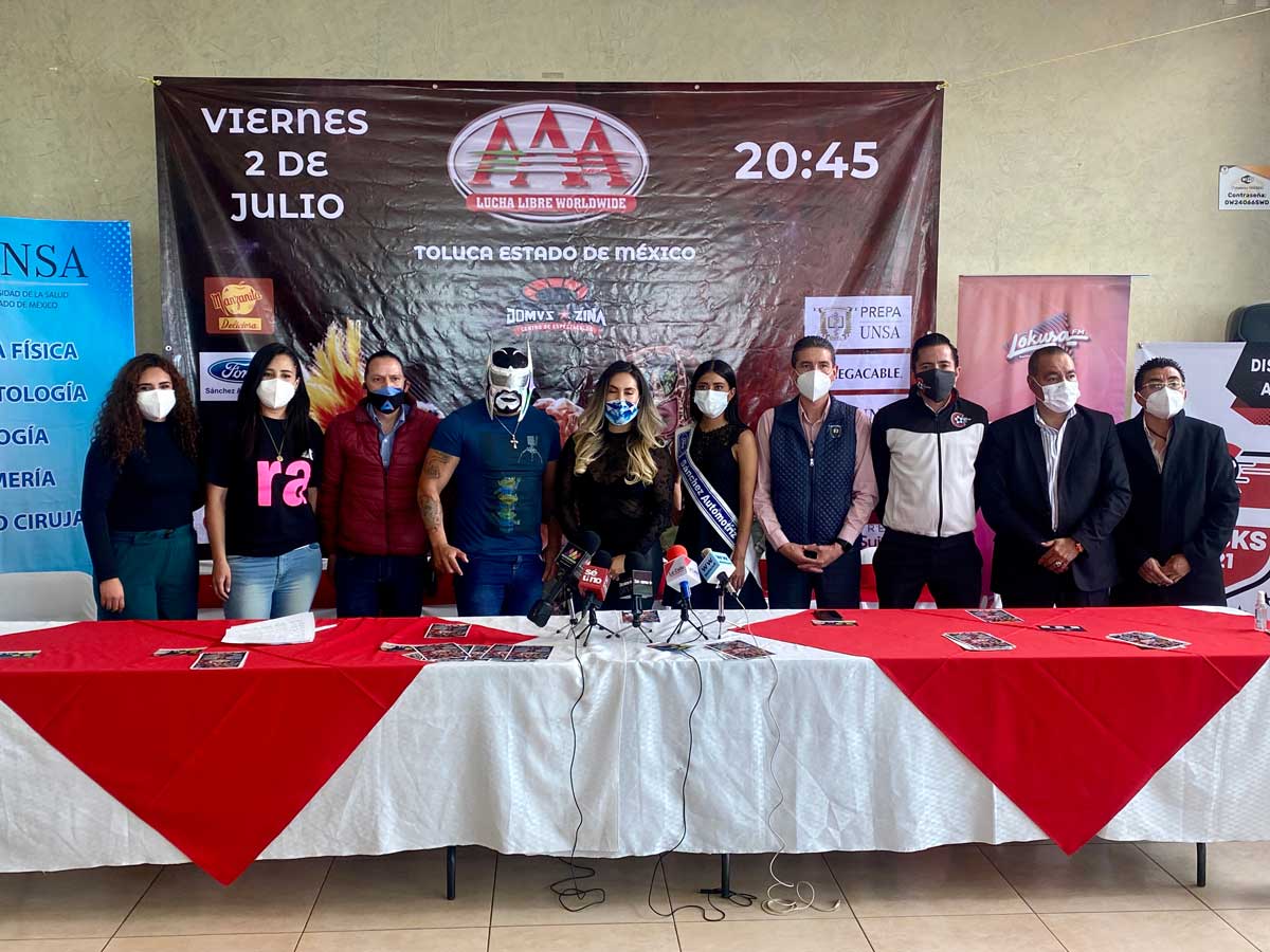 Lucha Libre AAA regresa a suelo mexiquense en Zinacantepec
