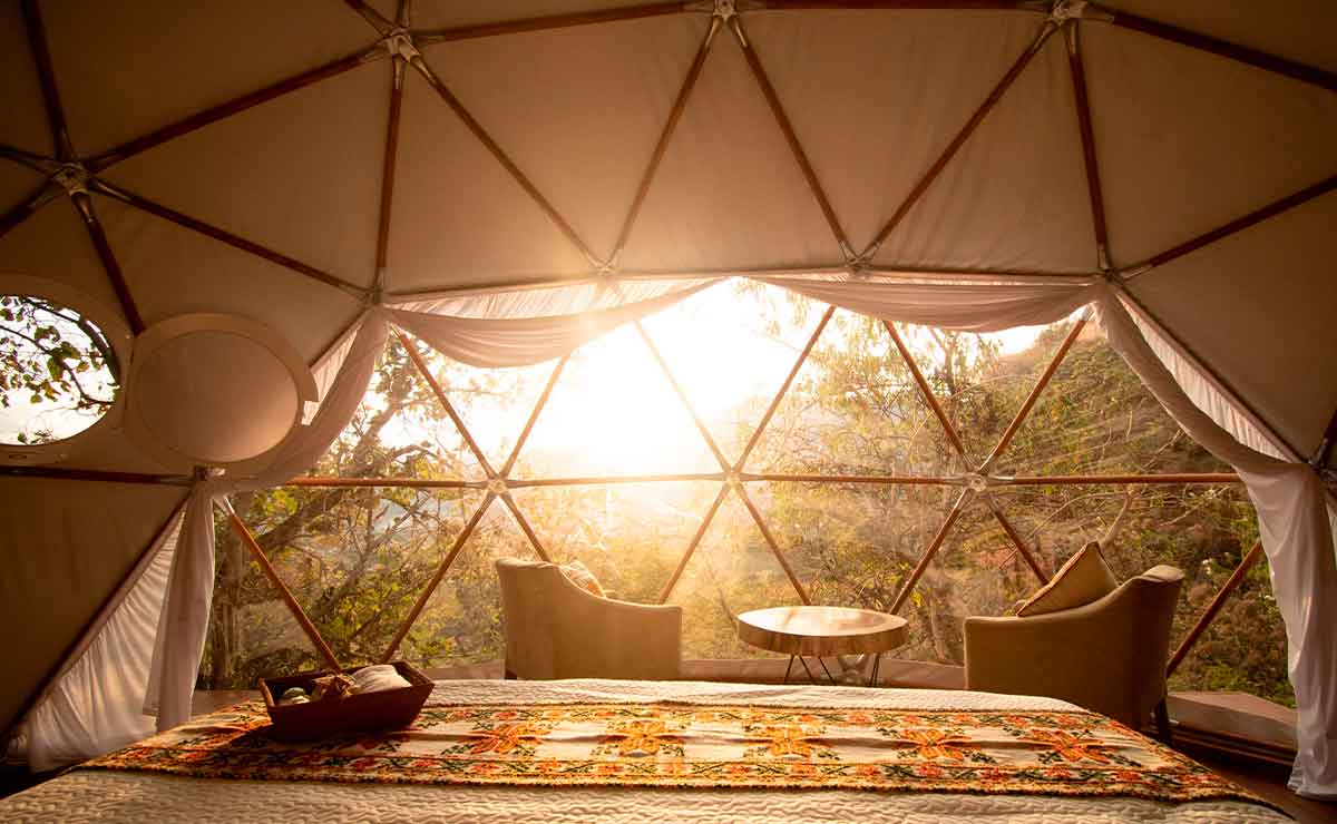 Conoce el hotel burbuja malinalco solo para parejas.