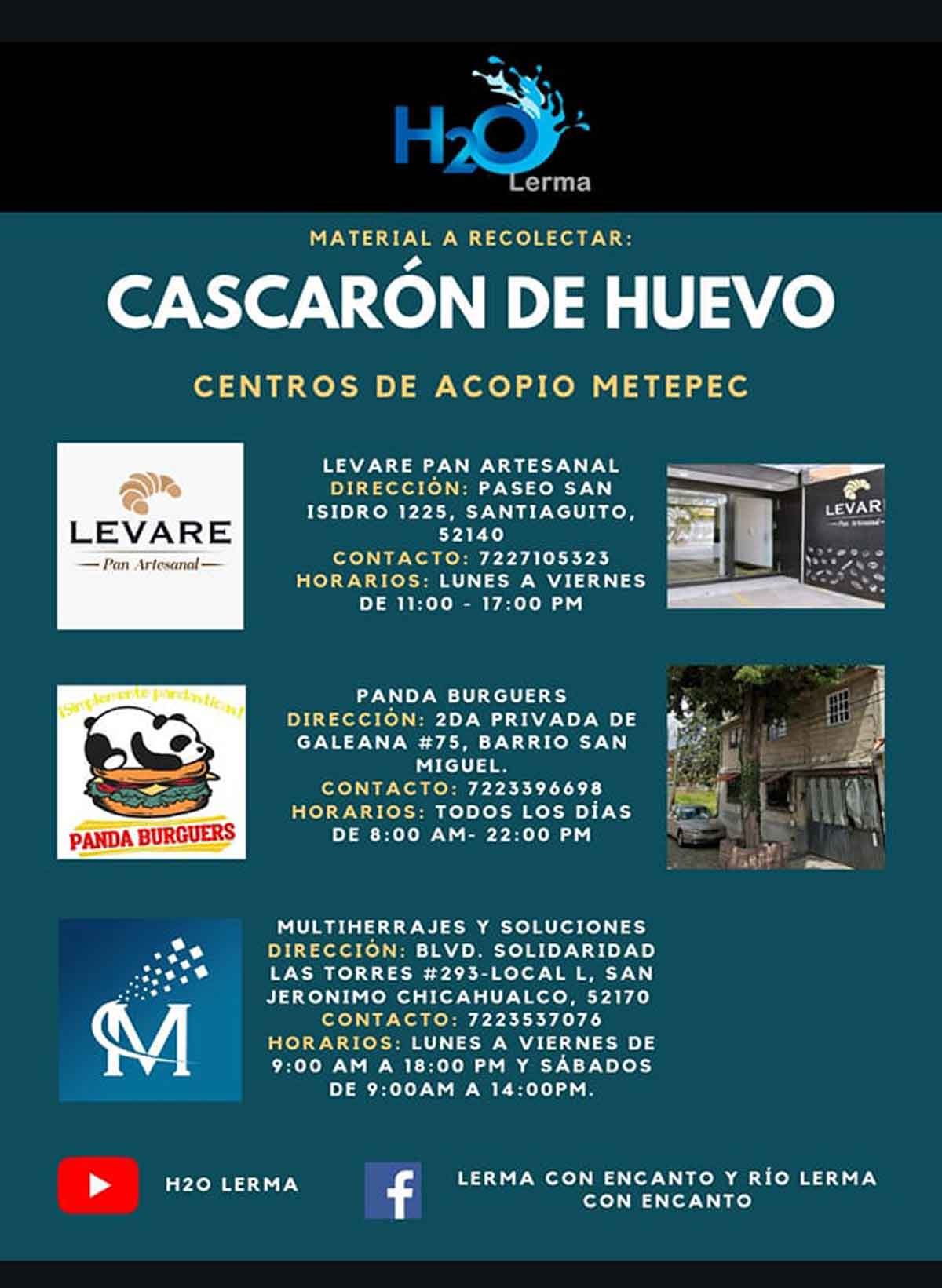 Dónde llevar los cascarones de huevo para limpiar el Río Lerma en Metepec.