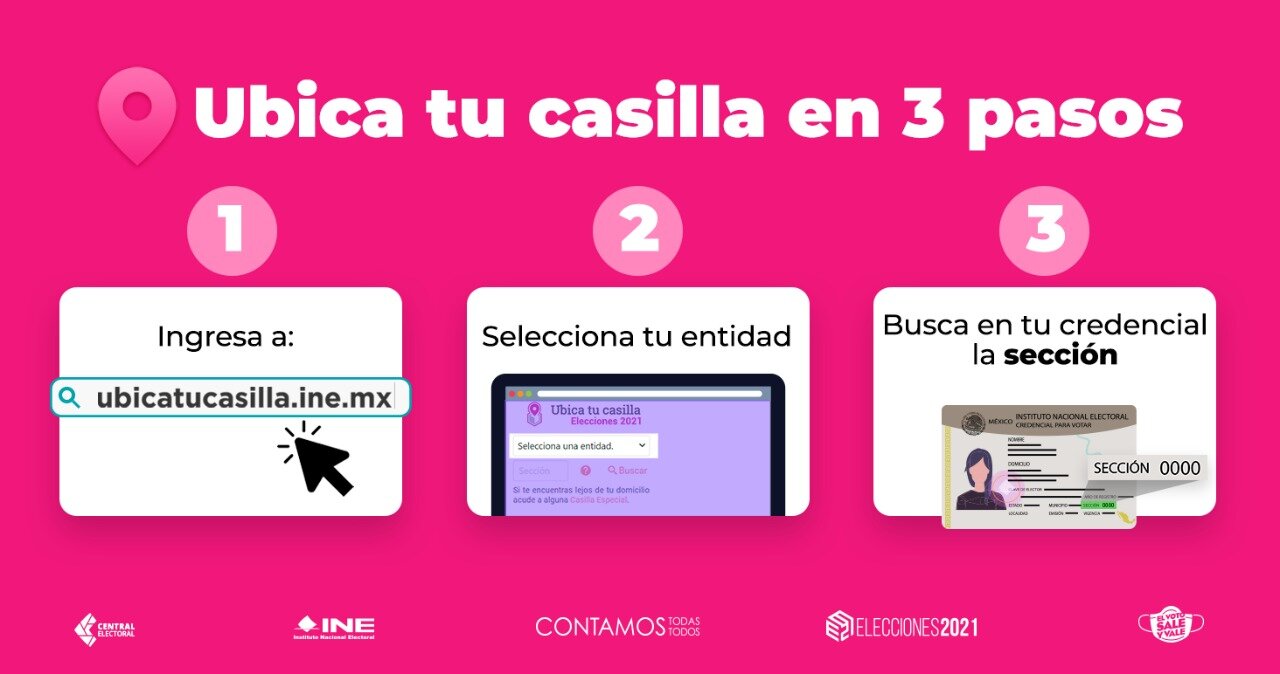Elecciones 2021: Ubica tu casilla para votar.