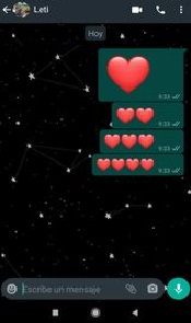 el tamaño de los emojis dpenderá de la cantidad que enviees por whatsapp conoce como enviar motivones gigantes por la aplicacion