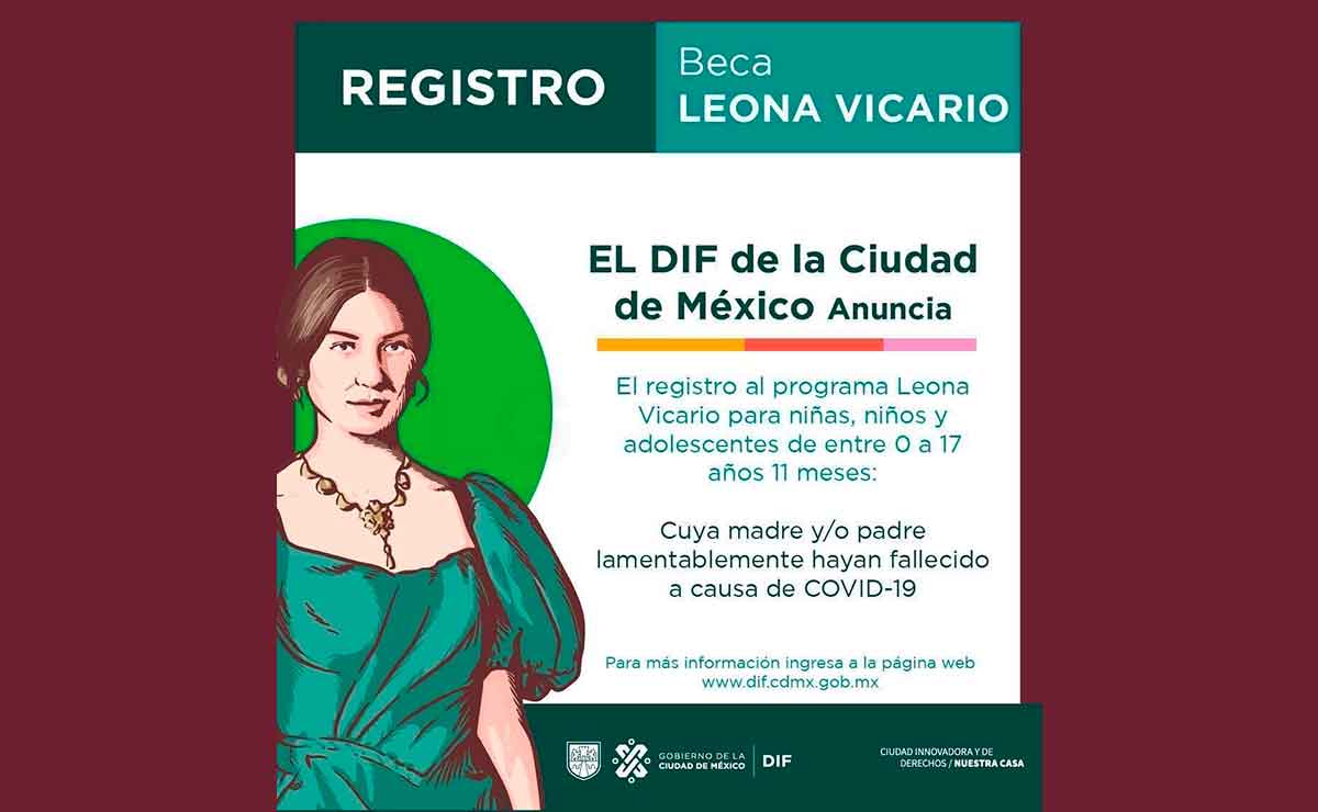 Beca Leona Vicario descarga la app para tramitar tu apoyo de 800 pesos.