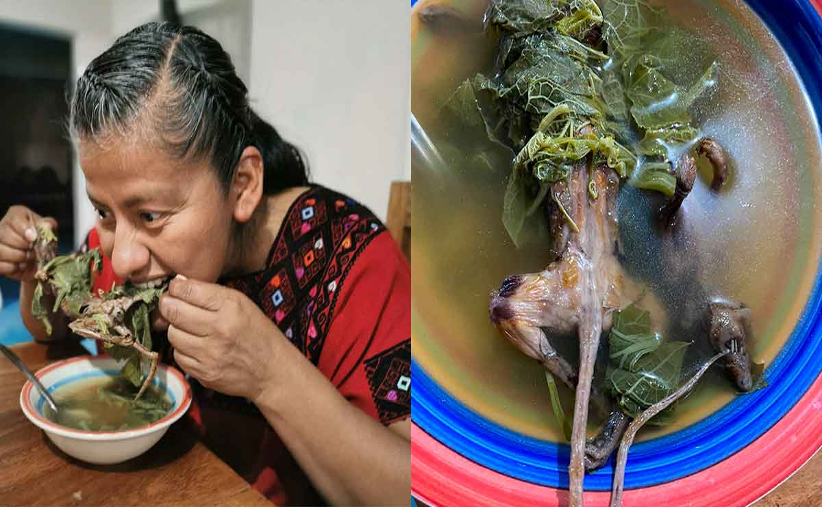 Exhiben a diputada de morena por comer caldo de rata.