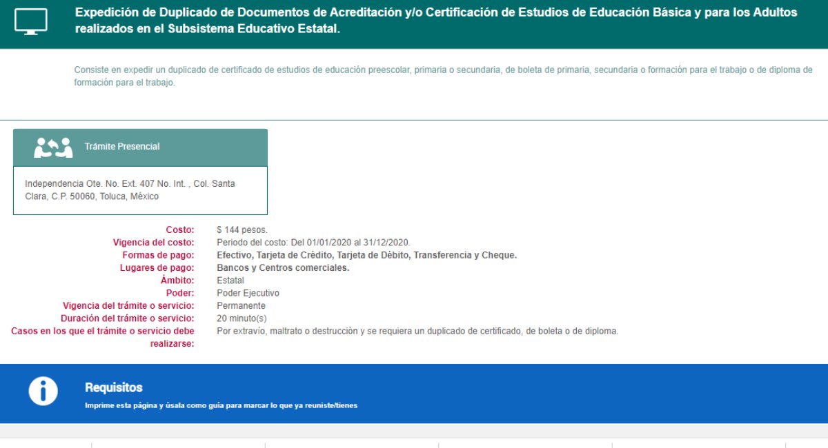 Así puedes obtener una reposición de tu certificado de secundaria en el EdoMéx 2021