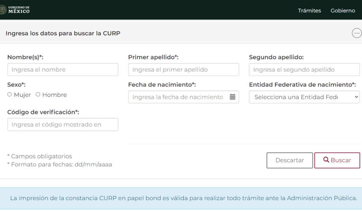Obtén tu CURP gratis por internet desde la comodidad de tu casa