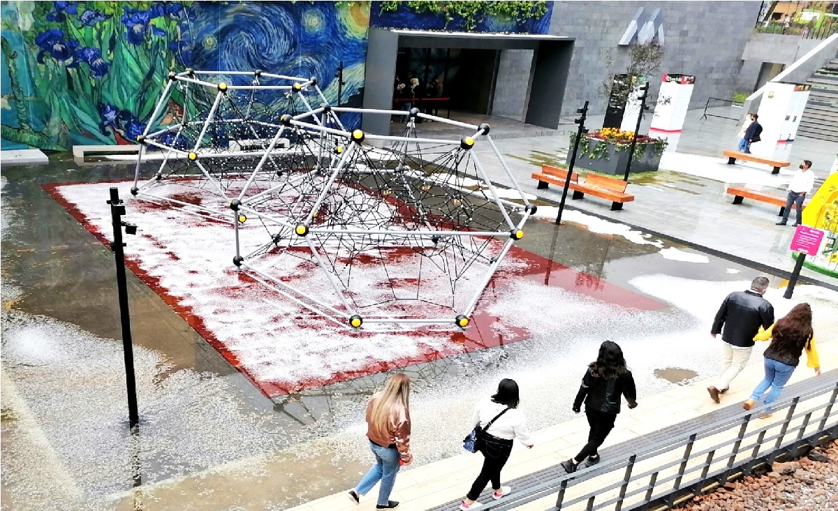 Toluca Science Park covered in white after severe hailstorms